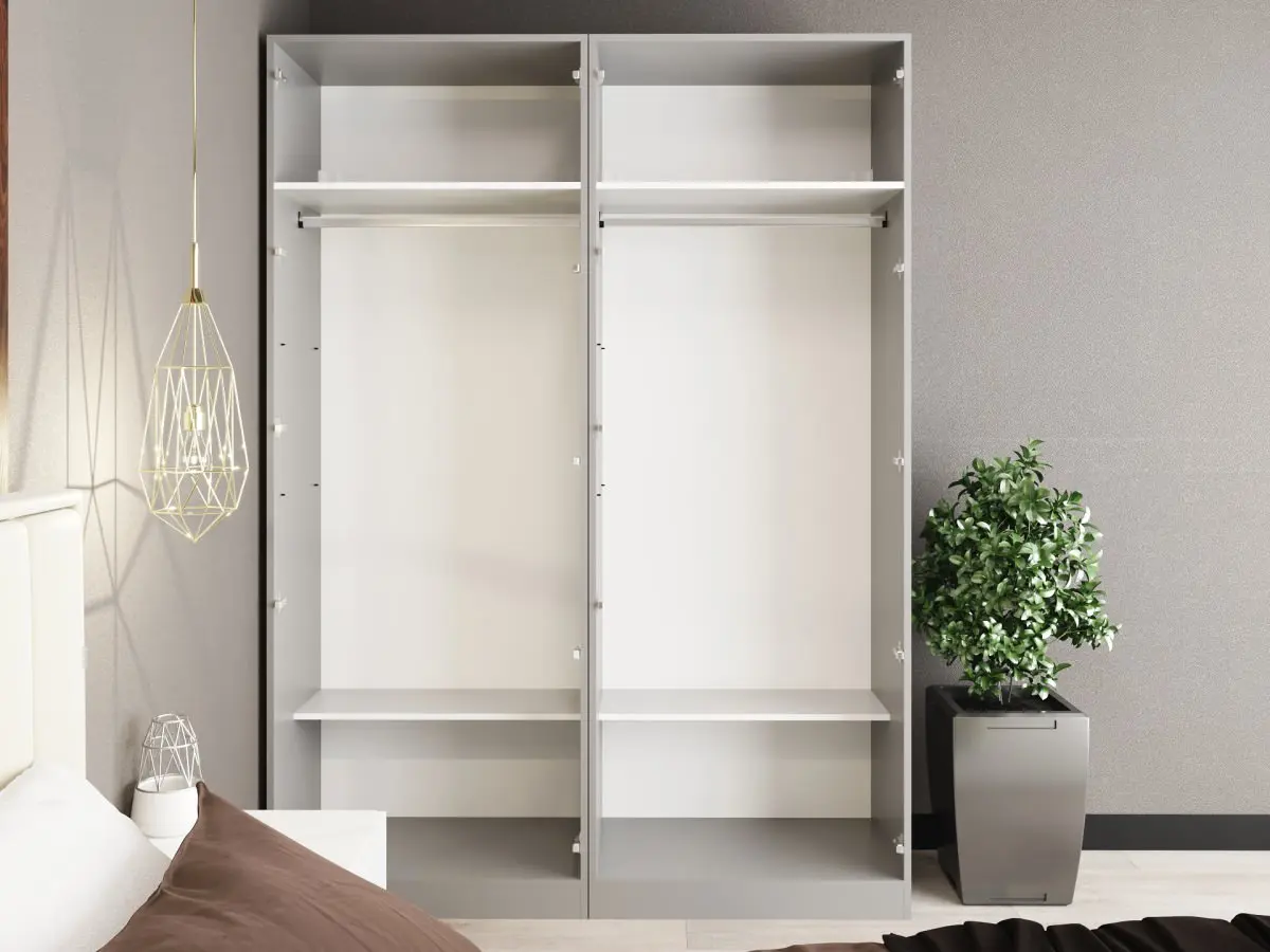 Dulap Bayro Serenity 1600x2200x518 (Light Grey/Asphalt Gray) - 2