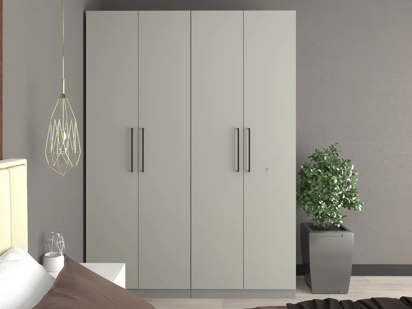 Шкаф Bayro Serenity 160x220x52 (Trend Grey/Asphalt Grey)