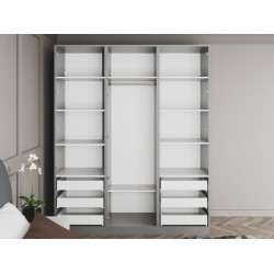 Dulap Bayro Serenity 1800x2200x518 (Light Grey/Asphalt Grey) Thumb