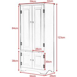 Dulap Costway JZ10009WH (Cream White) Thumb