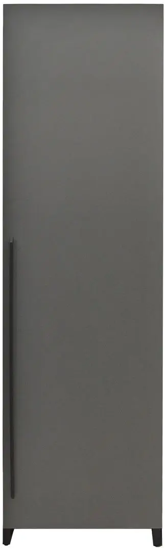 Dulap DP 60x210x52 haine/bara (Wood/Gray/Black)