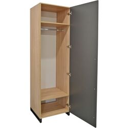 Dulap DP 60x210x52 haine/bara (Wood/Gray/Black) Thumb