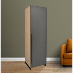 Dulap DP 60x210x52 haine/bara (Wood/Gray/Black)