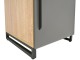 Dulap DP 60x210x52 haine/bara (Wood/Gray/Black)