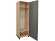 Dulap DP 60x210x52 haine/bara (Wood/Gray/Black)