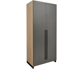 Dulap DP 90x210x52 haine/rafturi (Wood/Gray/Black)