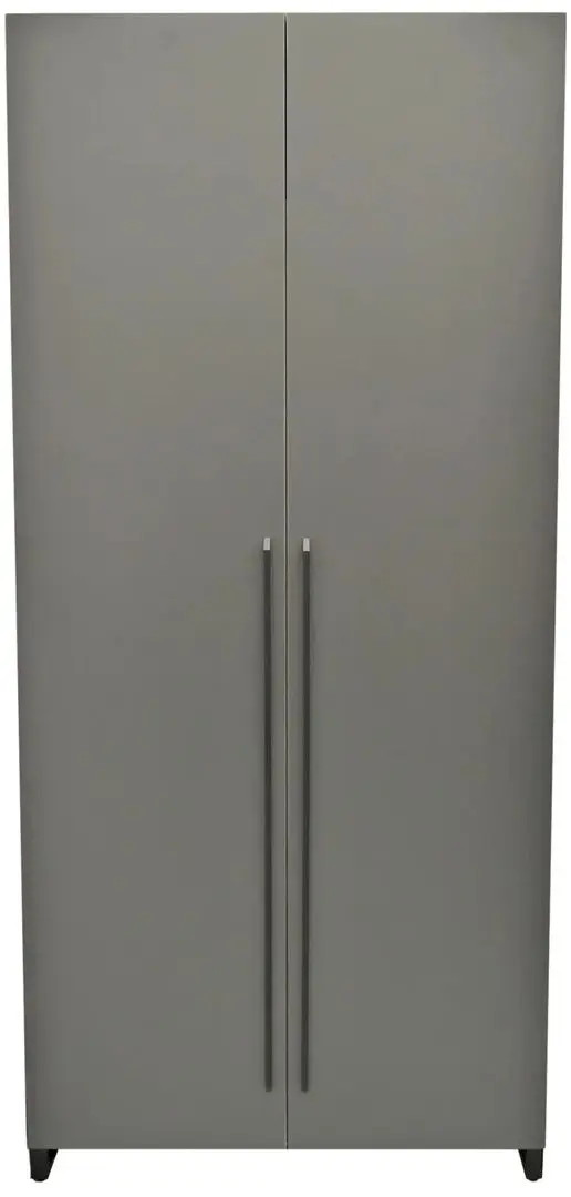 Dulap DP 90x210x52 haine/bara (Wood/Gray/Black)