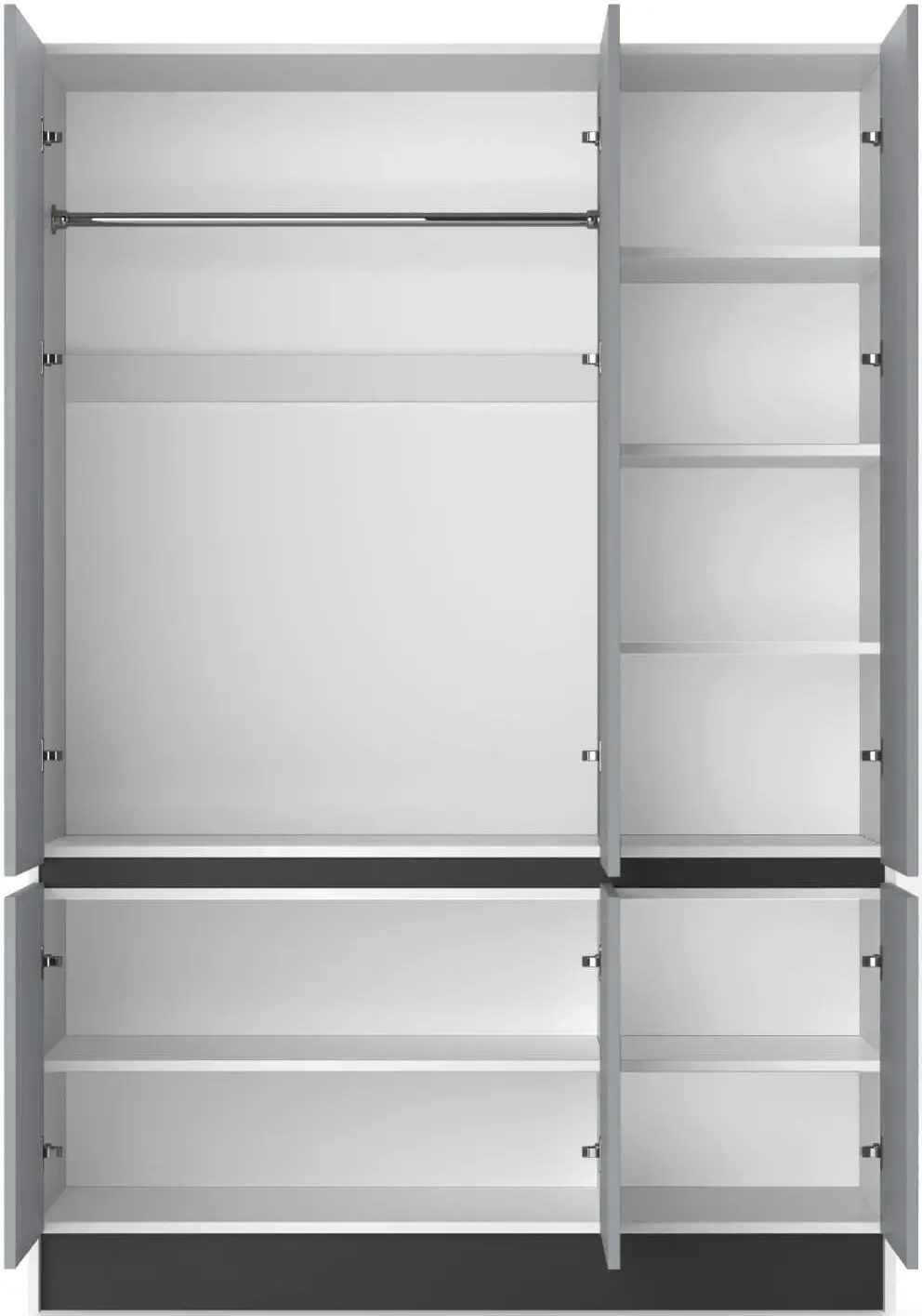 Dulap Fabrik Home Basic 16mm 140x200x52 (White/Grey)