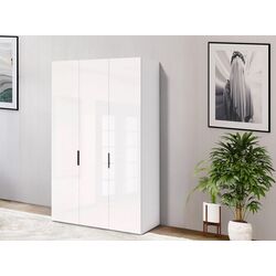 Шкаф Fabrik Home Hardy 1350 3Д (Белый/Белый Глянец)