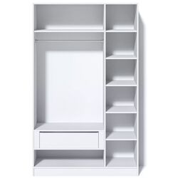 Dulap Fabrik Home Hardy 1350 3U (White/White Gloss) Thumb