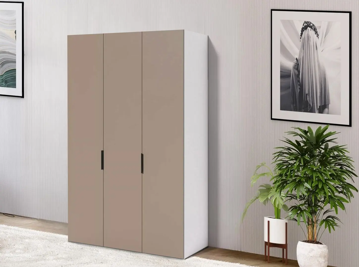 Dulap Fabrik Home Hardy 1350 3U (White/Clay Gray)