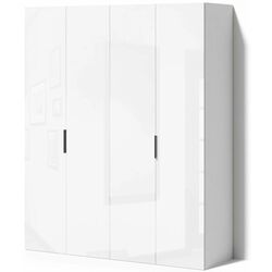 Шкаф Fabrik Home Hardy 1800 4Д (Белый/Белый Глянец) Thumb