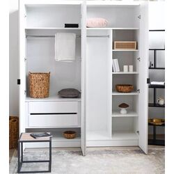 Dulap Fabrik Home Hardy 1800 4U (White/Clay Gray) Thumb