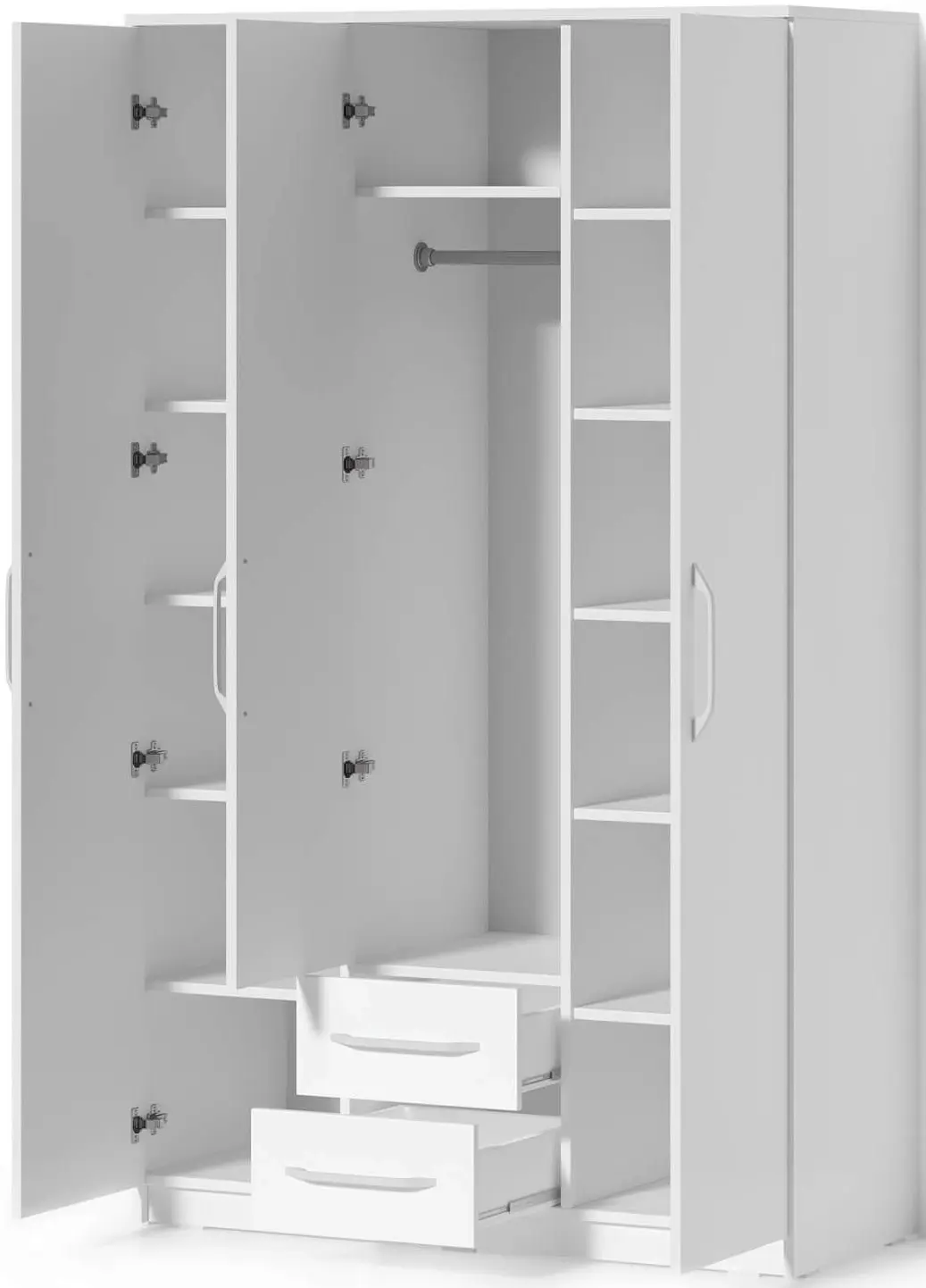 Dulap Fabrik Home Linia 1 cu oglinda 120x200x50 (Ash White)