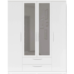 Dulap Fabrik Home Linia 1 cu oglinda 160x200x50 (Ash White) Thumb