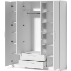 Dulap Fabrik Home Linia 1 cu oglinda 160x200x50 (Ash White) Thumb