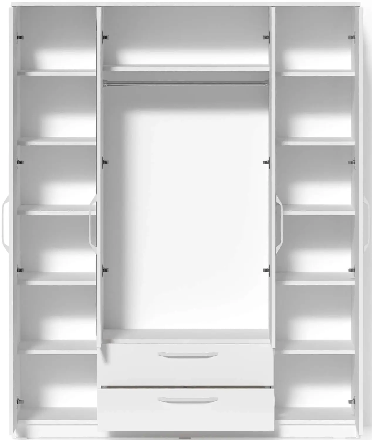 Dulap Fabrik Home Linia 1 cu oglinda 160x200x50 (Ash White)