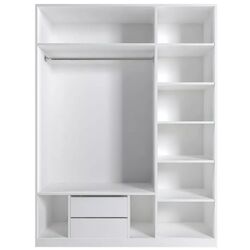 Dulap Fabrik Home Mezzo 1500 cu oglinda (Ash White) Thumb