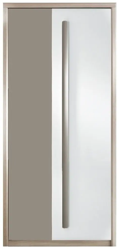 Dulap Fadome Rom1 (Ash/White Gloss/Gray Matt)