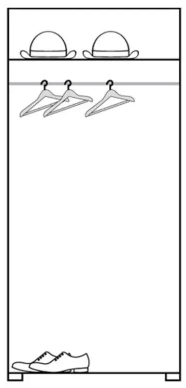 Dulap Fadome Rom1 (Ash/White Gloss/Gray Matt)