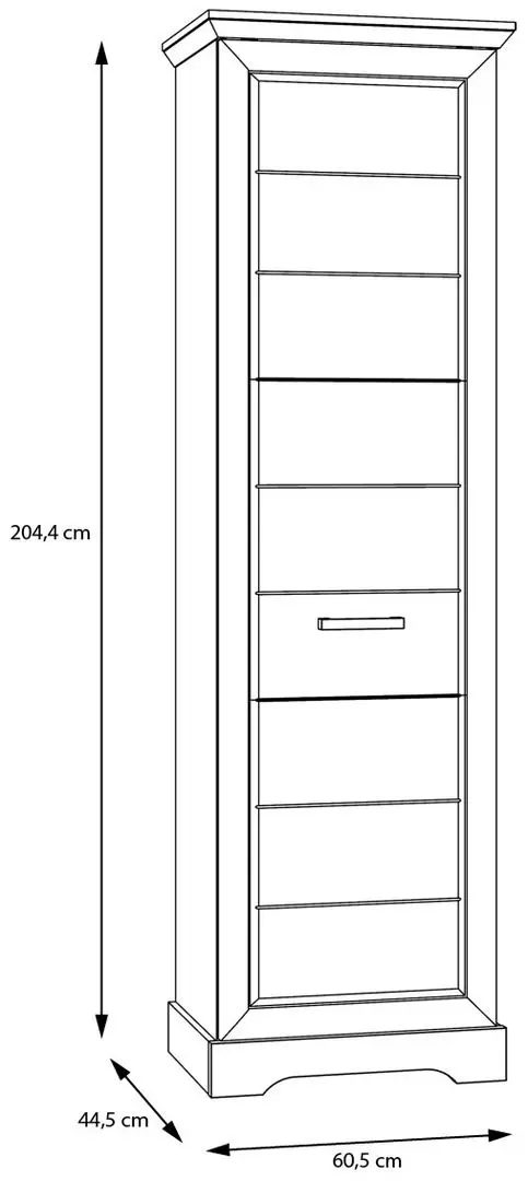 Dulap Fortuna Chasia 60.5x204.4x44.5 (White Oak) - 3