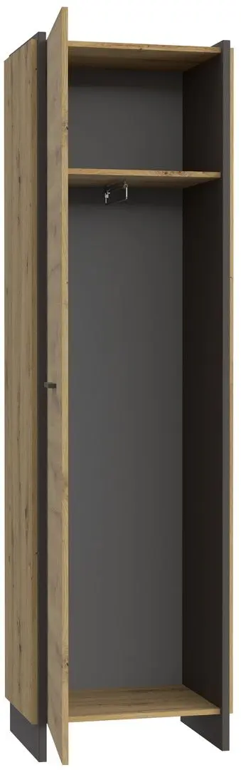 Шкаф Fortuna Osstin 57.4x198.1x41.3 (Artisan Oak/Grey)