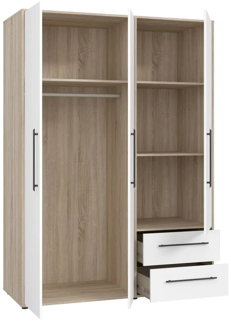 Шкаф Fortuna Mokkaris MKSS833-Q36 (White/Sonoma Oak)