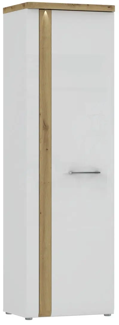 Шкаф Fortuna Tudor 60.4x196x43.4 (White/Artisan Oak/White Gloss) - 5