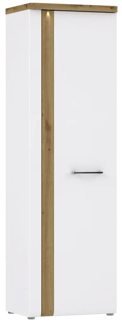 Шкаф Fortuna Tudor 60.4x196x43.4 (White/Artisan Oak/White Gloss) - 4