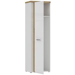 Шкаф Fortuna Tudor 60.4x196x43.4 (White/Artisan Oak/White Gloss) Thumb
