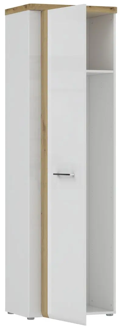 Шкаф Fortuna Tudor 60.4x196x43.4 (White/Artisan Oak/White Gloss) - 2