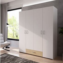 Шкаф Fortuna Econobox 159x190 (White/Puccini Oak)