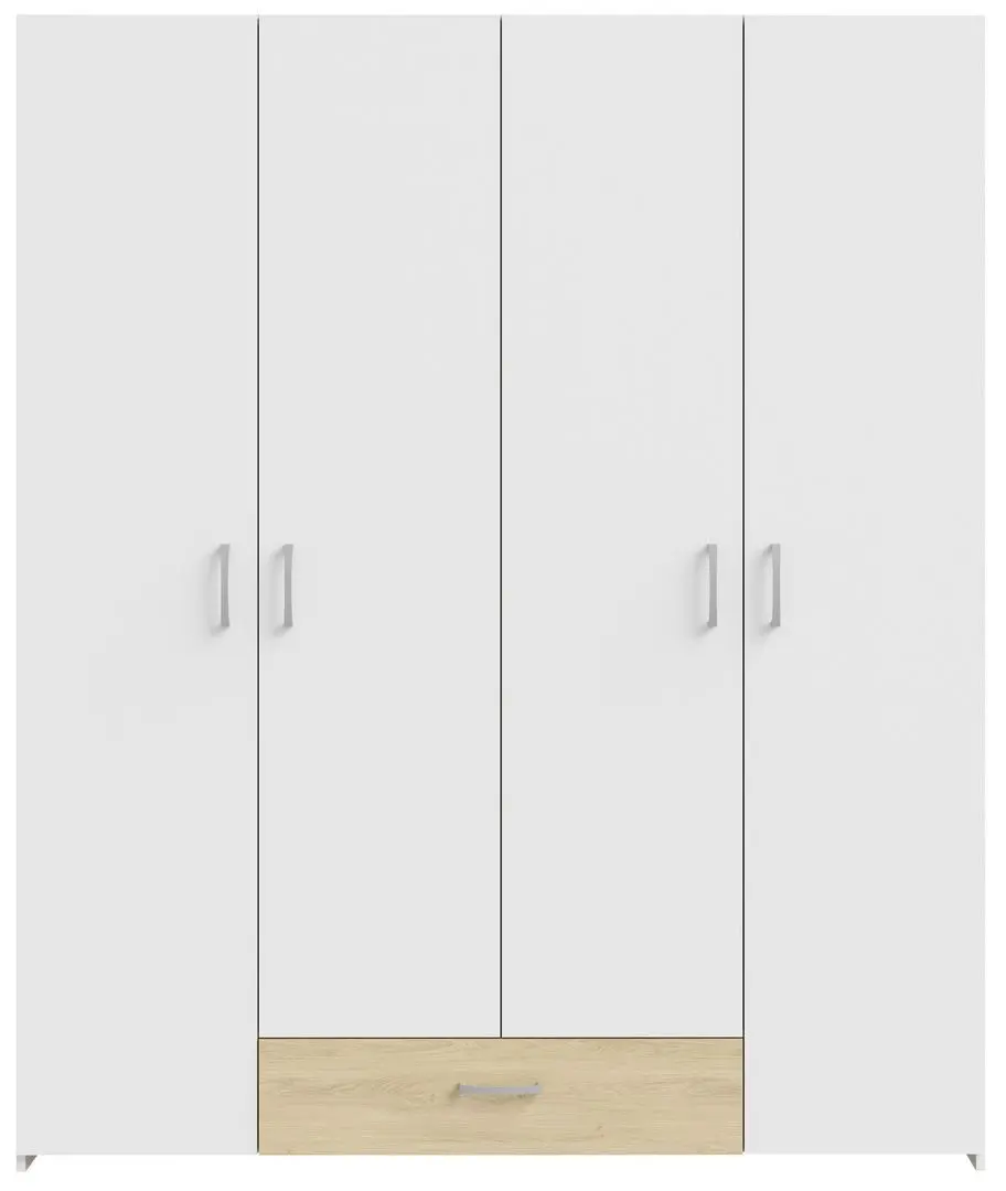 Шкаф Fortuna Econobox 159x190 (White/Puccini Oak)