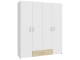 Dulap Fortuna Econobox 159x190 (White/Puccini Oak)