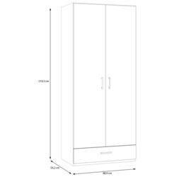 Шкаф Fortuna Econobox 2 88x210 (White) Thumb