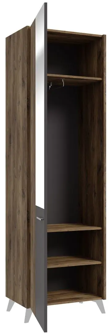 Шкаф Fortuna Monica 64x207 (Flagstaff Oak/Grey)