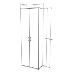 Шкаф Haaus Como (Anthracite/White) Thumb