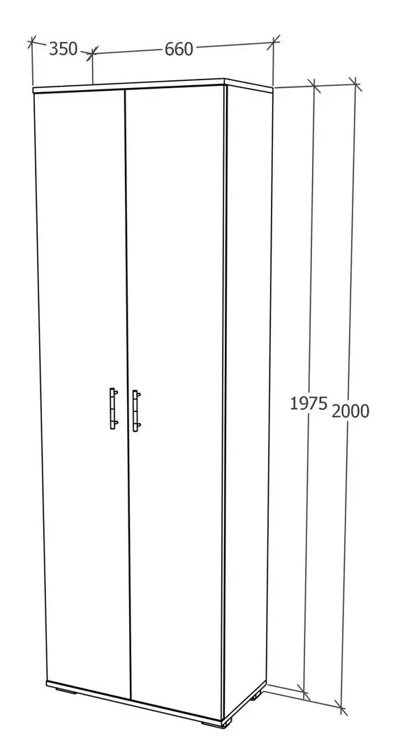 Шкаф Haaus Como (Anthracite/White)