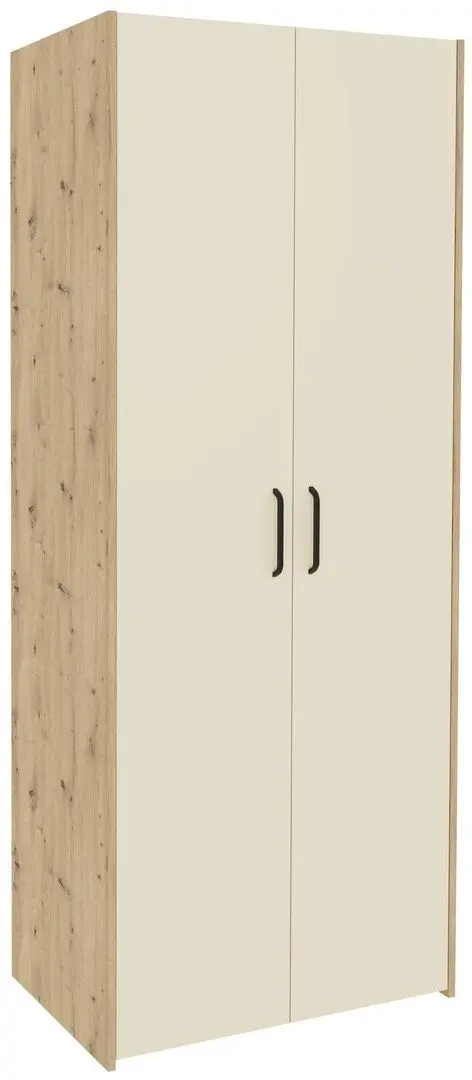 Dulap Haaus Malmo 2D cu rafturi 200x81 cm (Artisan Oak/Clay)