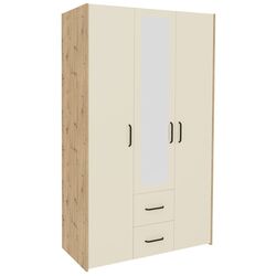 Dulap Haaus Malmo 2SZ3D cu oglinda 200x120 cm (Artisan Oak/Clay) Thumb