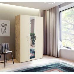 Шкаф Haaus Malmo 3D с зеркалом 200x120 cm (Artisan Oak/Clay)