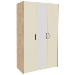 Dulap Haaus Malmo 3D cu oglinda 200x120 cm (Artisan Oak/Clay) Thumb