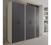 Dulap Haaus Malmo V1 200 cm (Anthracite/White Oak)