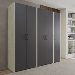 Шкаф Haaus Malmo V1 200 cm (Anthracite/White Oak)