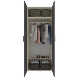 Dulap Haaus Malmo V1 200 cm (Anthracite/White Oak) Thumb