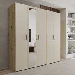 Шкаф Haaus Malmo V2 с зеркалом 200 cm (Clay/Artisan Oak)