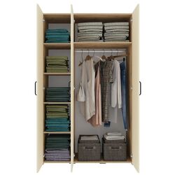 Dulap Haaus Malmo V2 cu oglinda 200 cm (Clay/Artisan Oak) Thumb