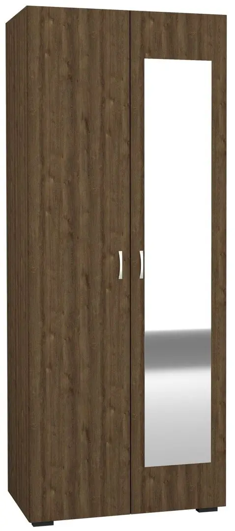 Dulap Haaus Nero 2D cu oglinda 200x80 cm (Bronze Oak)