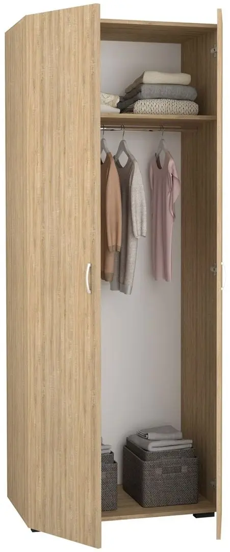 Dulap Haaus Nero 2D cu oglinda 80x200 cm (Sonoma Oak)