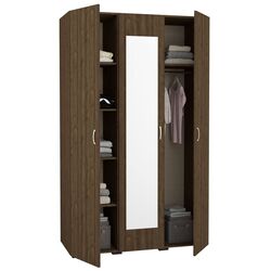 Dulap Haaus Nero 3D cu oglinda 200x120 cm (Bronze Oak) Thumb